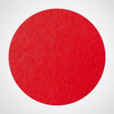 Ronde vilt onderzetter - Rood - 6 stuks - Ø 10 cm - Glas onderzetter - Cadeau - Woondecoratie - Woonkamer - Tafelbescherming - Onderzetters Voor Glazen - Keukenbenodigdheden - Woonaccessoires - Tafelaccessoires