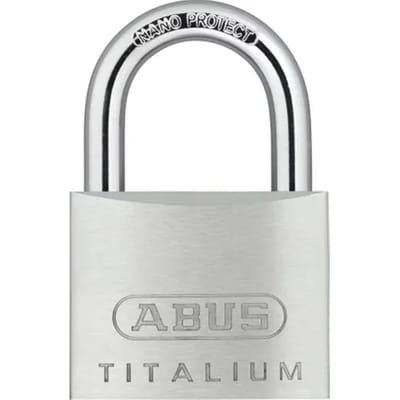 Abus Hangslot Met Sleutel Titalium Tkti25/50 - Aluminium Voor Poort - Behuizing 50mm