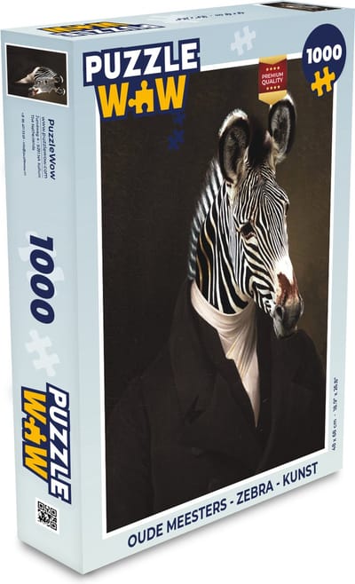Puzzel Oude meesters - Zebra - Kunst - Legpuzzel - Puzzel 1000 stukjes volwassenen