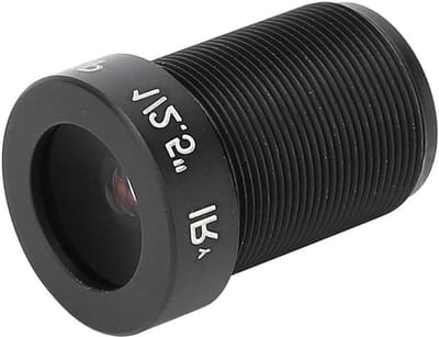Bewakingscamera Lens - Groothoek Lens - Beveiliging Verbeteren - 5MP HD Resolutie - 6 mm Brandpuntsafstand - Zwart