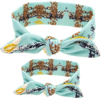 Moeder dochter Haarbanden - Twinnen met je kind - Hippe haarband voor mama en dochter - Met print - Leuk cadeautje - Moederdag - Matching haarbanden