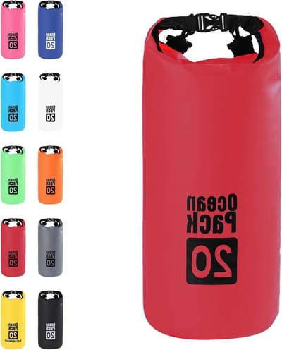 Waterdichte Dry Bag 20L met Verstelbare Schouderband voor Boot, Kajak, Vissen en Kamperen