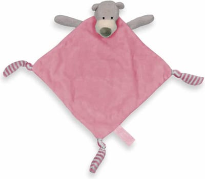 Funnies Beer Tutdoekje Roze 23 x 23 cm