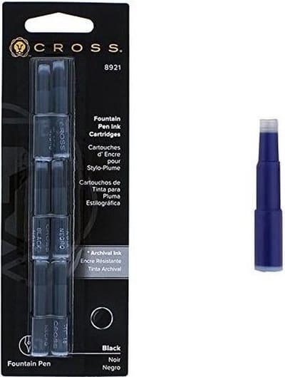 Inktpatroon cross blauw | 6 stuks