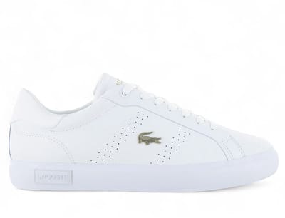LACOSTE Powercourt 2.0 124 - Dames Sneakers Schoenen Leer Wit 747SFA0072216 , Maat: EU 42 UK 8