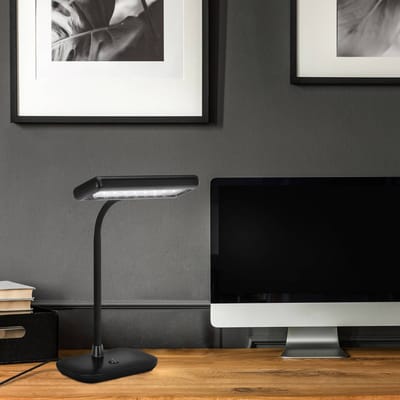 BRILONER - DAYLIGHT - LED Bureaulamp - daglichtlamp - tafellamp - draaibaar en kantelbaar - 75 W - zwart