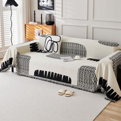 Sofa Overtrek Deken voor Alle Seizoenen All-inclusive Sofa Handdoek Chenille Overtrek Woonkamer Sofa Overtrek Anti-kat Krab Sofa Overtrek 180x130cm