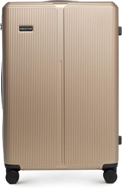 Grote Koffer - Reiskoffer Trolley - Lange Reizen - Krasbestendig ABS Materiaal - 76.5 x 50 x 29 cm - Goud