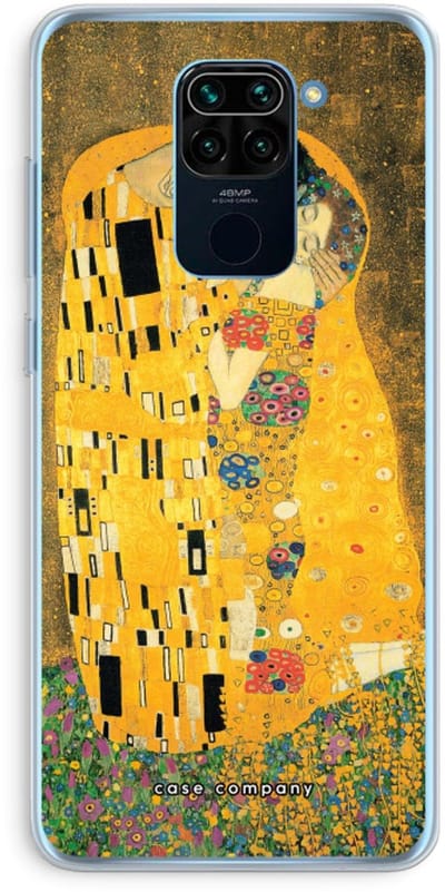 Case Company® - Hoesje geschikt voor Xiaomi Redmi Note 9 hoesje - Der Kuss - Soft Cover Telefoonhoesje - Bescherming aan alle Kanten en Schermrand