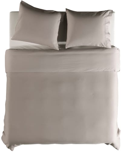 Yellow Cialda Dekbedovertrek - Eenpersoons - 140x200-220 cm - Silver Grey