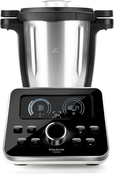 Multifunctionele Keukenmachine 1500W met Geïntegreerde Weegschaal, 31 Functies, 3.5L, 44dB, RVS Zwart