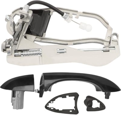 Dailygoods- Buitendeurgreep Compleet Mechanisme - Deurgreep Rechtsvoor - Passagierszijde - Zwart - Compatibel met X5 E53 (1999-2006) - OE Nummer 51218243616