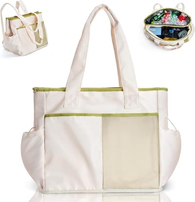 Vouwbare koel tas met 12 uur koeling, lekvrij en warmte-isolerend, perfect voor winkelen, picknicks, strand, reizen en kamperen