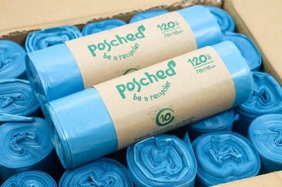 Afvalzakken 120 Liter - Translucent blauw - Vuilniszakken 120 liter -200 Zakken - 20 rollen = 200 Zakken - 70 cm x 110 cm - Vlarema 9 Wetgeving