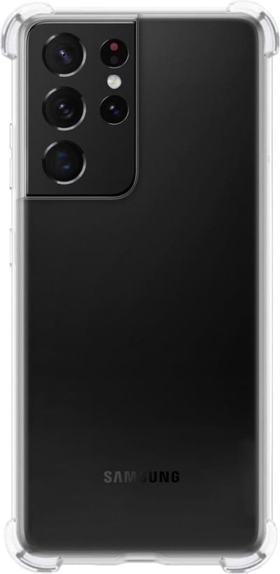 Hoes - Geschikt voor Samsung Galaxy S21 Ultra - Sterk & Shockproof - Siliconen Case - Back Cover - Telefoon Hoesje Shock Proof - Transparant