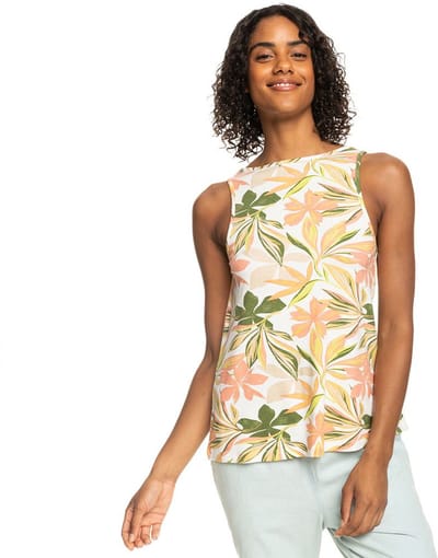 Roxy Better Than Ever Printed Mouwloos T-shirt Veelkleurig S Vrouw