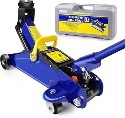 Auto Krik - Vloerhefboom Hydraulisch - Voertuigen Hefben - Laag Profiel Ontwerp - 2 Ton Capaciteit - Zwart