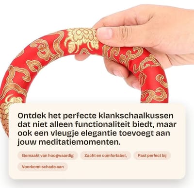 Dailygoods- Klankschaalkussen Zijden Buitenkant - Zang