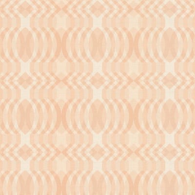 Retro behang Profhome 395345-GU vliesbehang hardvinyl warmdruk in reliëf licht gestructureerd met grafisch patroon mat beige oudroze crèmewit 4,5 m2