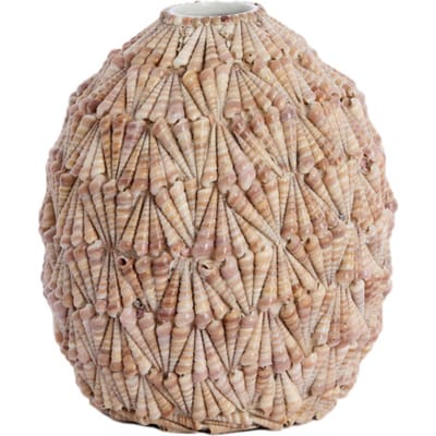 Light & Living - Vaas SHELL - Ø33x37cm - Bruin