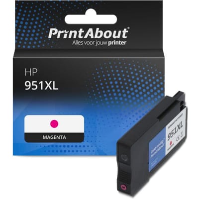 PrintAbout huismerk Inktcartridge 951XL (CN047AE) Magenta Hoge capaciteit Geschikt voor HP