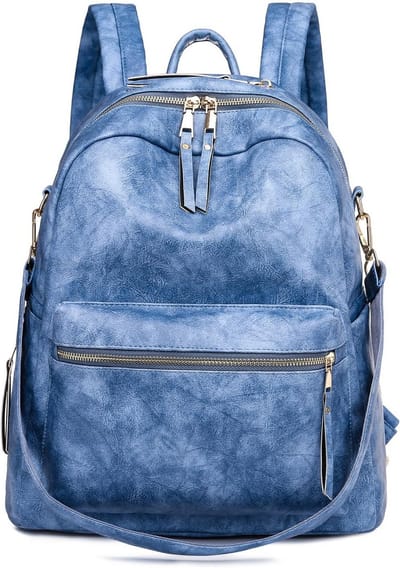 Damesrugzak Handtas - 3-in-1 tas - Veelzijdig Gebruik - Waterdicht PU Leer - 34 x 16 x 39 cm - Zwart