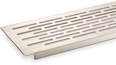 Ventilatierooster RVS-look 500 x 100 mm