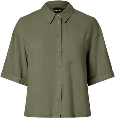 PIECES - PCVINSTY SHORT 2/4 SHIRT WVN NOOS - Meisjes - Blouses
