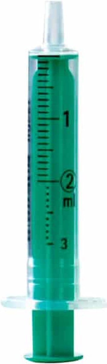 15 st. B Braun - tweedelige injectiespuit 2 + 1ml (aspireren) - steriele spuiten