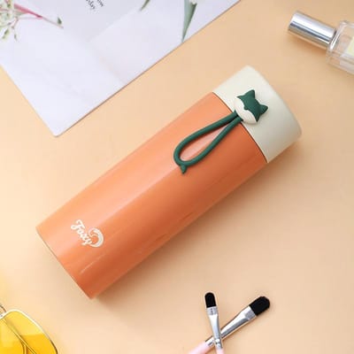 Mode Thermosbeker Roestvrij Staal Kantoor Waterbeker Creatief Touw Dagelijks Cadeau Geïsoleerde Waterbeker 350ML