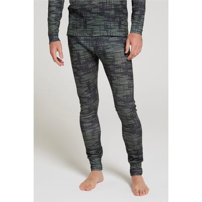 Mountain Warehouse Heren Talus Dash Print Thermobroek (Kaki Groen)