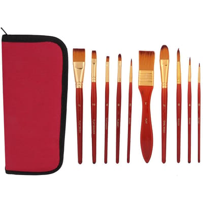 10 stuks/set Horloge Olie Reinigingsborstel Kleine Onderdelen Horloge Reparatie Onderhoudsgereedschap beige