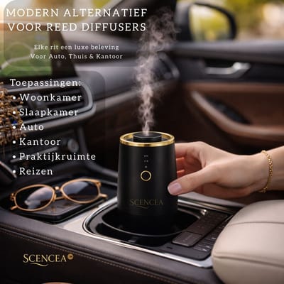 Scencea One – Luxe Auto Parfum – Auto Geur – Luchtverfrisser Auto – Cadeautip – Voor Thuis & Onderweg