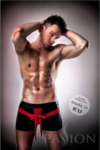 PASSION MEN | Passion Komplet Underwear Red/black Leather XXL/XXXL