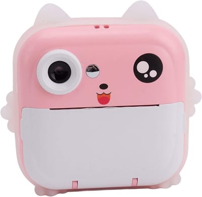 Instantcamera voor Kinderen - Direct Print Camera - Foto's Maken - Met Sticker Ontwerp - 2.4 inch Scherm - Roze