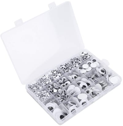 Dailygoods - Doos met 1298 Zelfklevende Beweegbare Ogen voor Creatieve Projecten