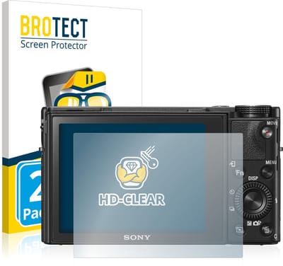 BROTECT - Screenprotector voor Sony Cyber-Shot DSC-RX100 V - Folie Beschermfolie transparant 2 Stuks