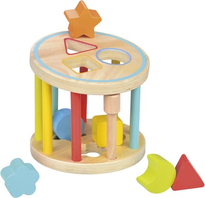 Lelin® Houten Vormenstoof – Houten Speelgoed voor Vormen Sorteren en Herkennen – Educatief Speelgoed – Vanaf 1 Jaar