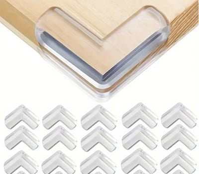 20 stuks Hoekbeschermers Hoekenbeschermers Voor Tafel, Transparante Meubelhoekbeschermer & Randveiligheidsbumpers Voor Tafelranden & Scherpe Hoeken - L-vorm