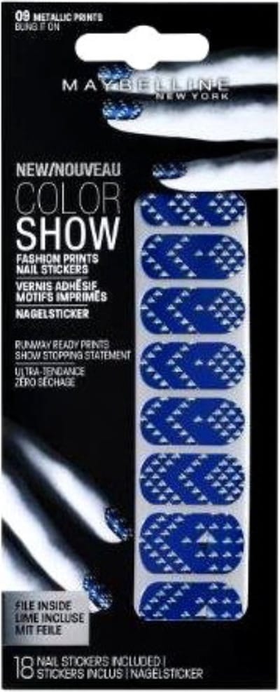 Maybelline New York Color Show Nagelstickers Inclusief Lijm - 18 Stuks