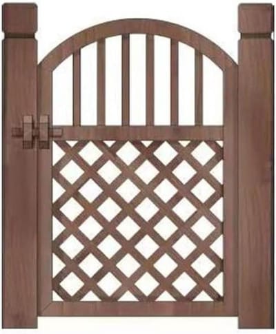 Houten Tuinpoort - Hek Deur - Buitenruimte Afscheiden - Aanpasbare Maat - 70x110cm - Bruin