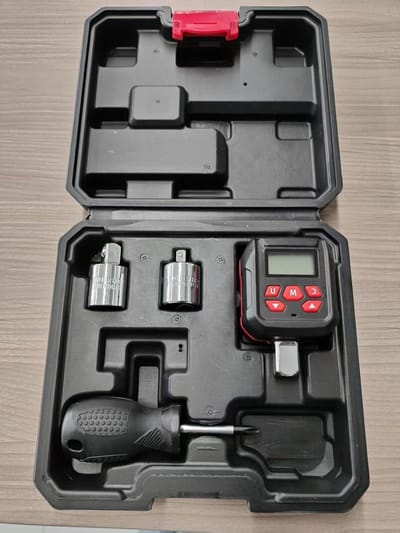 Koppeladapter Digitaal - Momentsleutel Omvormer - Nauwkeurig Aandraaien - LCD Geluidsalarm - 20-400 Nm - Zwart