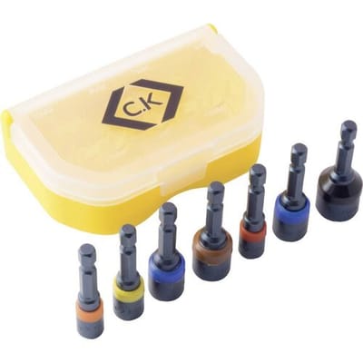 C.K T4514 Dopsleutel-machinebitset 6.3 mm, 7 mm, 8 mm, 10 mm, 11 mm, 13 mm 1/4 inch, 3/8 inch Aandrijving 1/4 (6,3 mm), 3/8 (10 mm) 1 set(s)