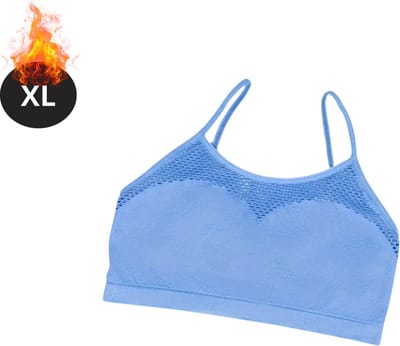Bovista BH Zonder Beugel - Zonder Bandjes - Push-up Bh's - Comfort Beha - Comfortabel - Sexy - Lichtblauw - Maat XL