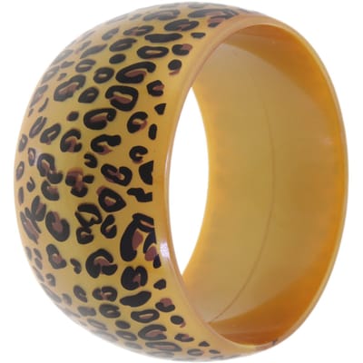Behave – Armband – Panterprint – Acryl – Breed – Nikkelvrij – Dierenprint trend