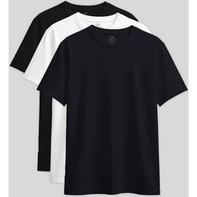 Dames Katoen Elastaan Crew Neck T-Shirt