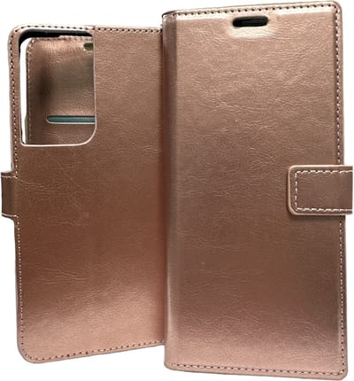 Portemonnee Book Case Hoesje Geschikt voor: Samsung Galaxy S20 Ultra rosegoud