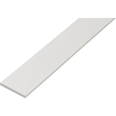 Platte Stang Kunststof Wit 1000 x 20 x 2 mm Set van 20 stuks