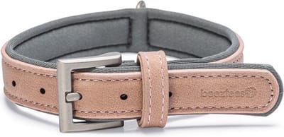 Beeztees Balacron Ax Halsband Hond - Kunstleer - Roze - 31-39 cm x 20 mm