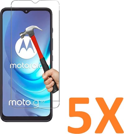Screenprotector Glas - Tempered Glass Screen Protector Geschikt voor: Motorola Moto G50 - 5x